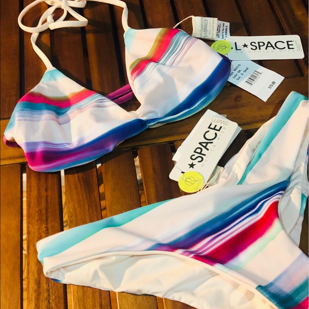 L*Space Monica Wise Bikini Set Ombré NEW w/ tags!